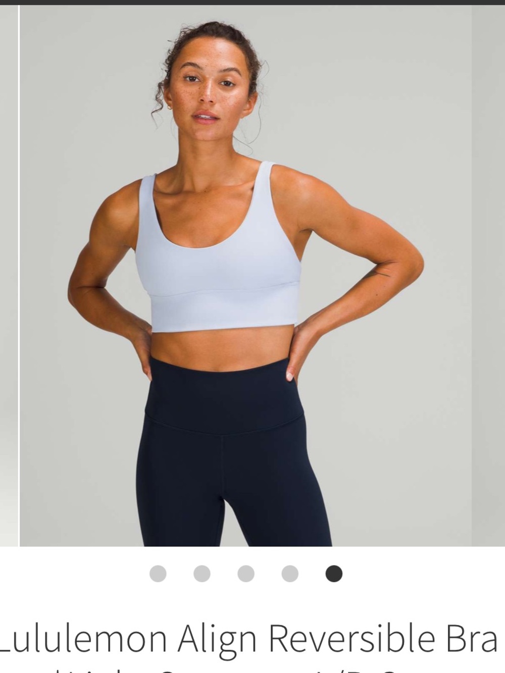Lululemon Align Light Blue Women's Scoop-Back Sports Bra